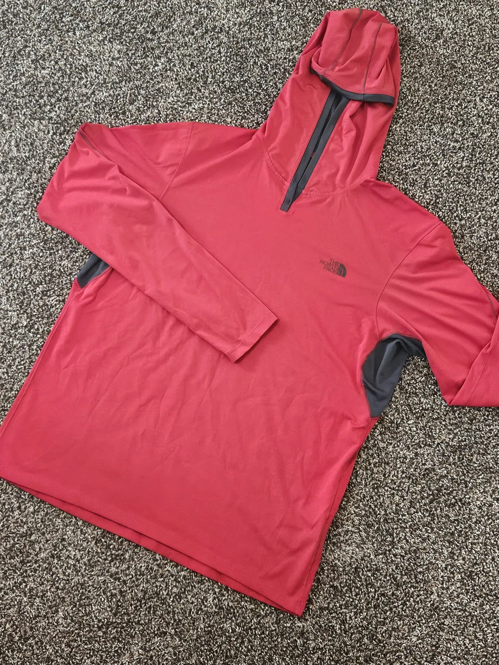The North Face Red Hooded Pullover